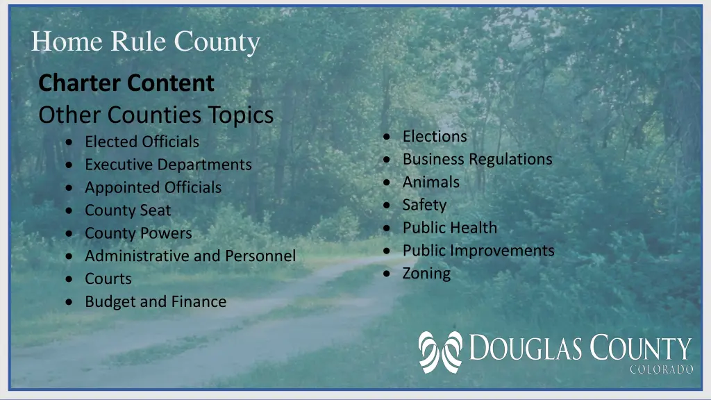 home rule county charter content other counties