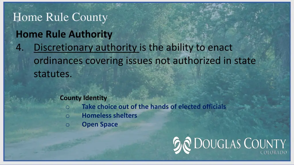 home rule county home rule authority