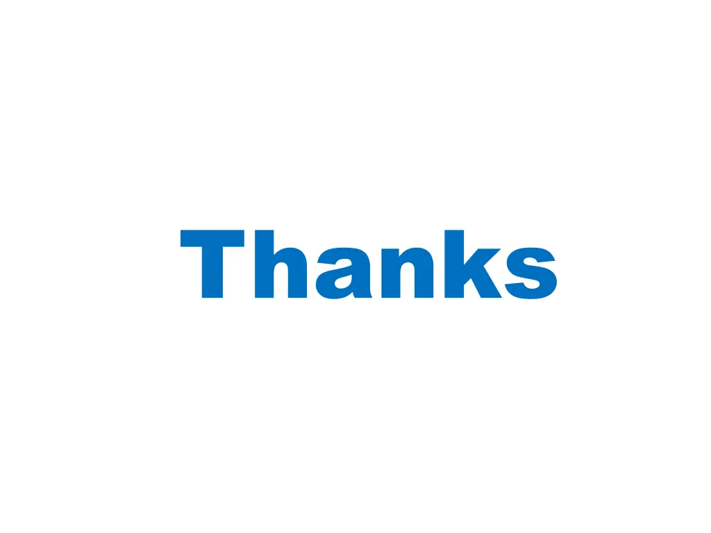 thanks