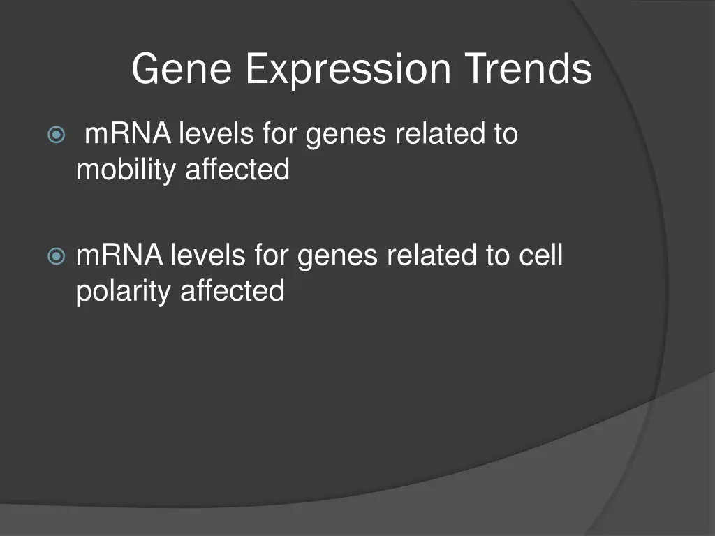 gene expression trends