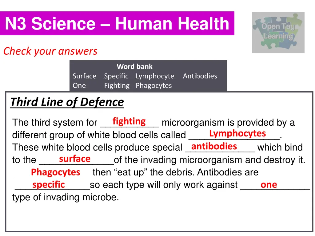 n3 science human health 11