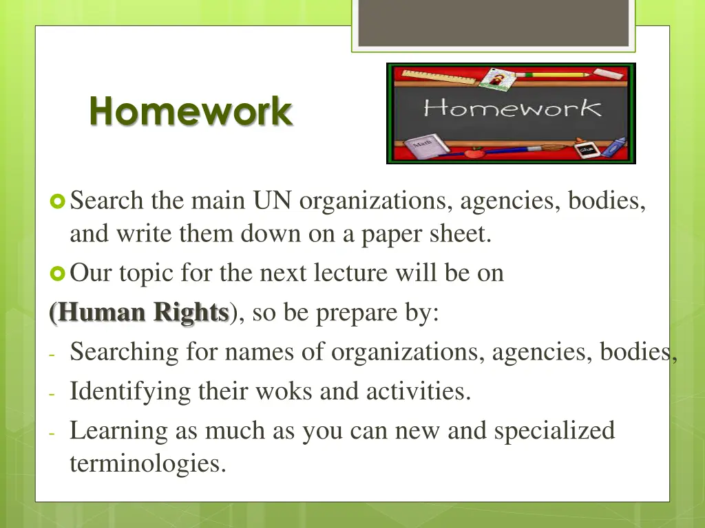 homework