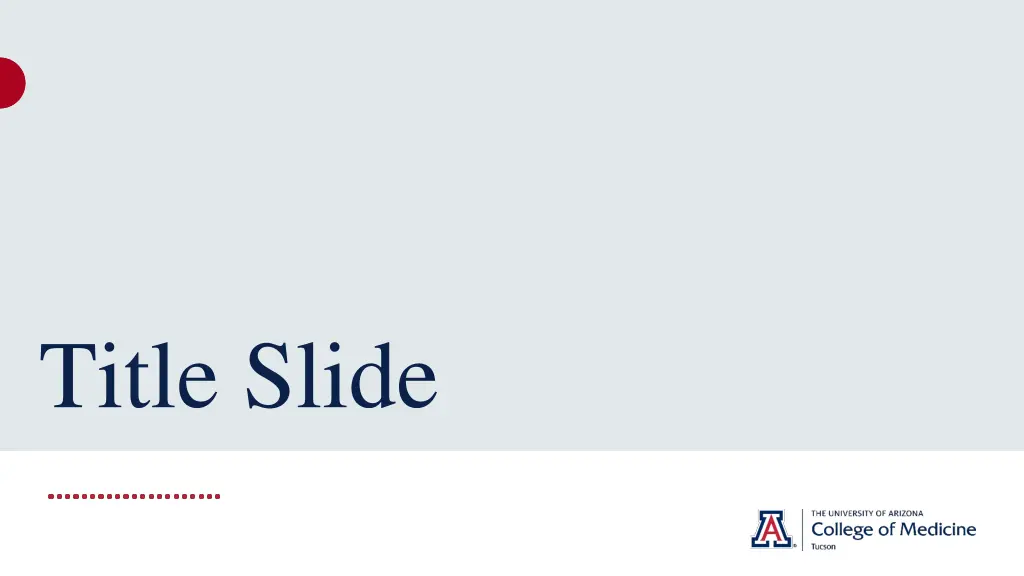 title slide