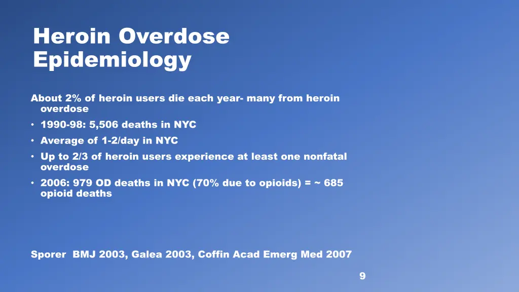 heroin overdose epidemiology