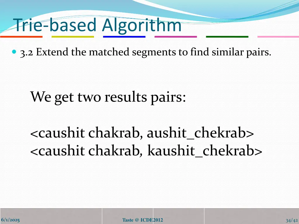 trie based algorithm 4