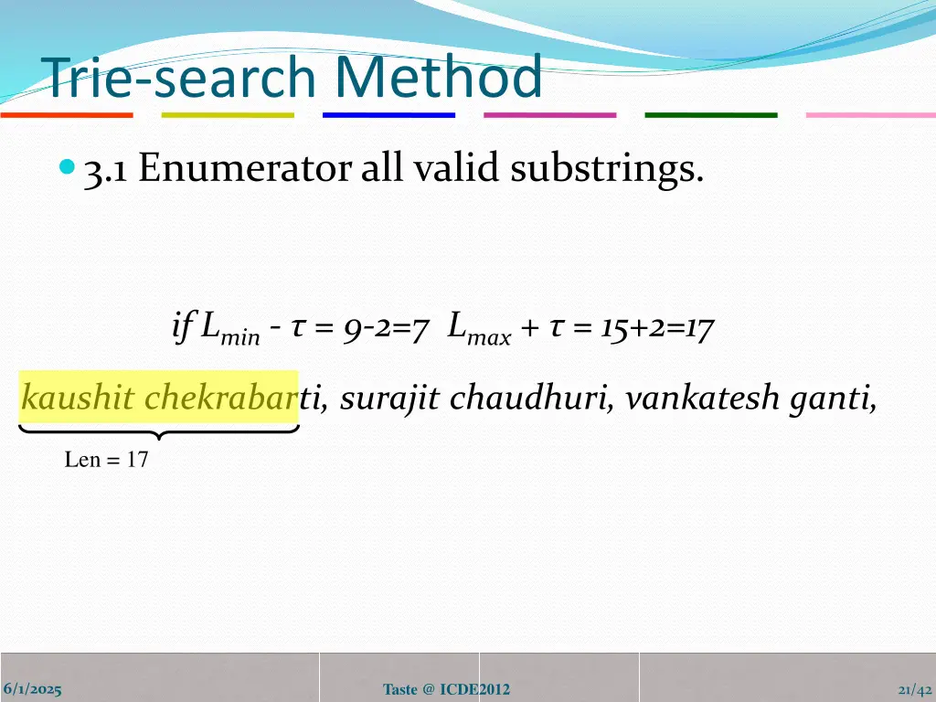 trie search method 3