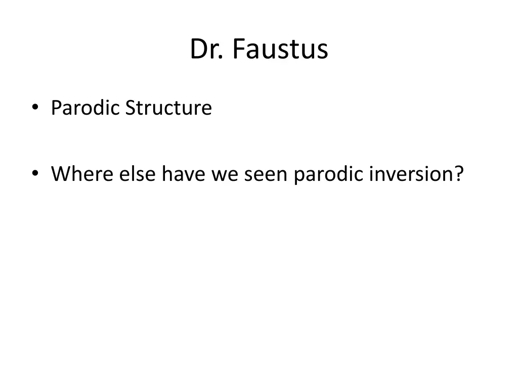 dr faustus 1