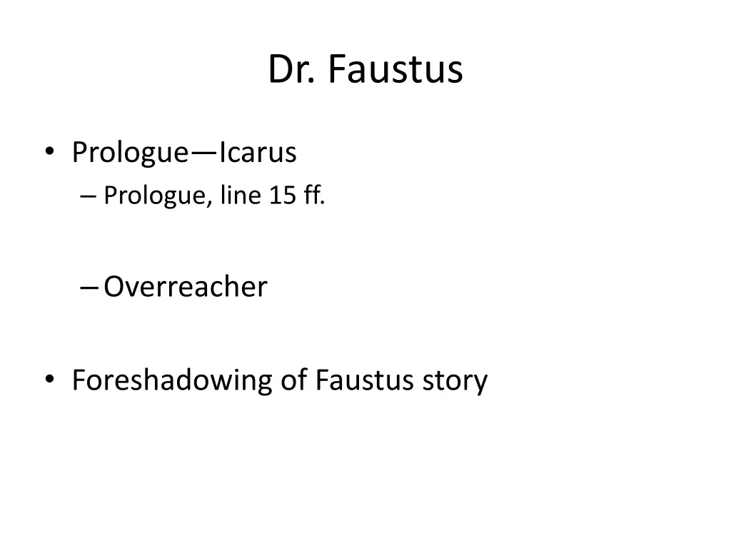 dr faustus 2