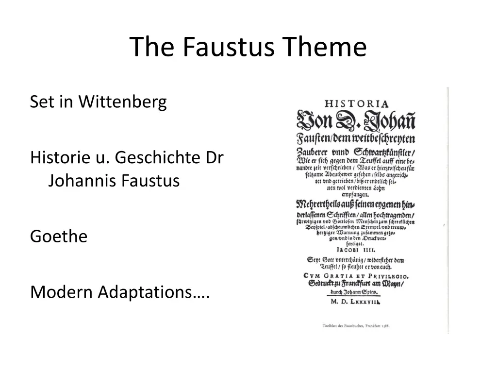 the faustus theme