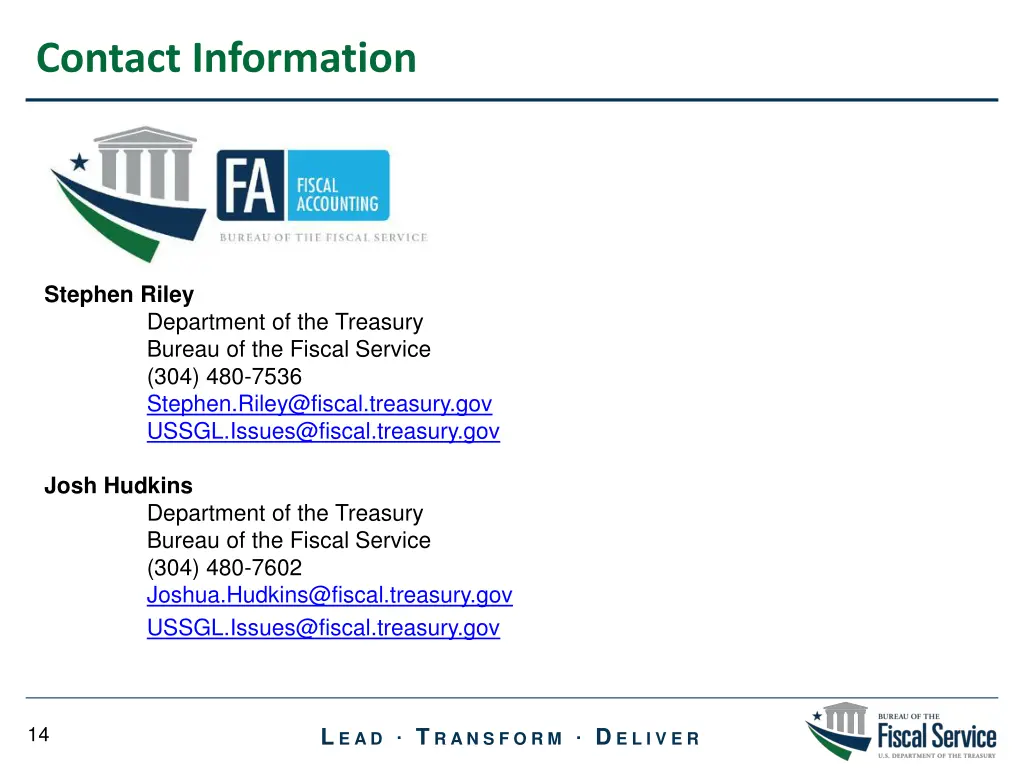 contact information