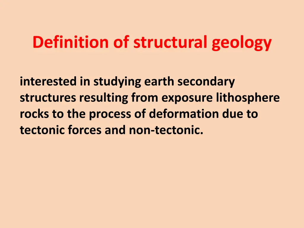 definition of structural geology