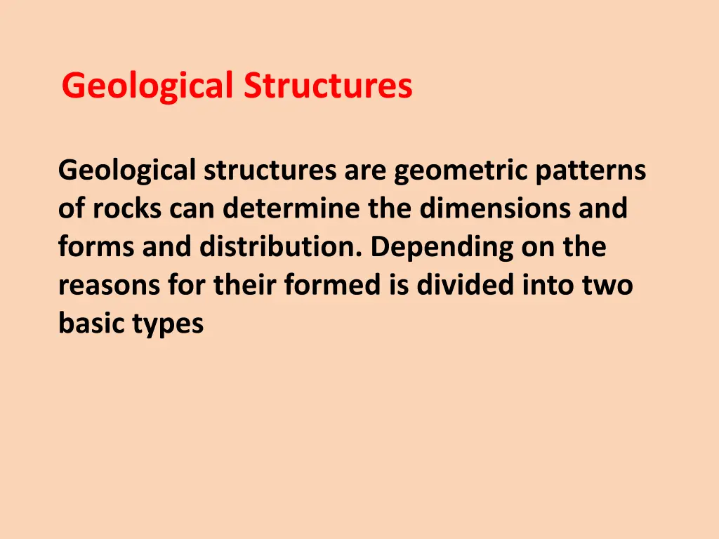 geological structures 1