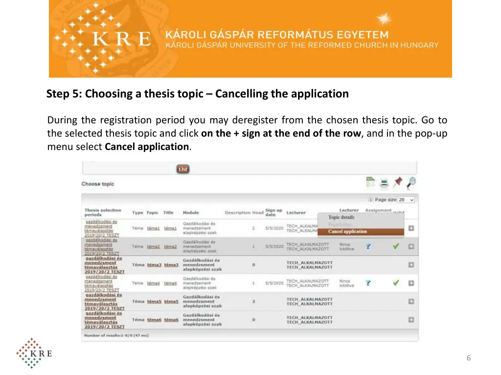 step 5 choosing a thesis topic cancelling