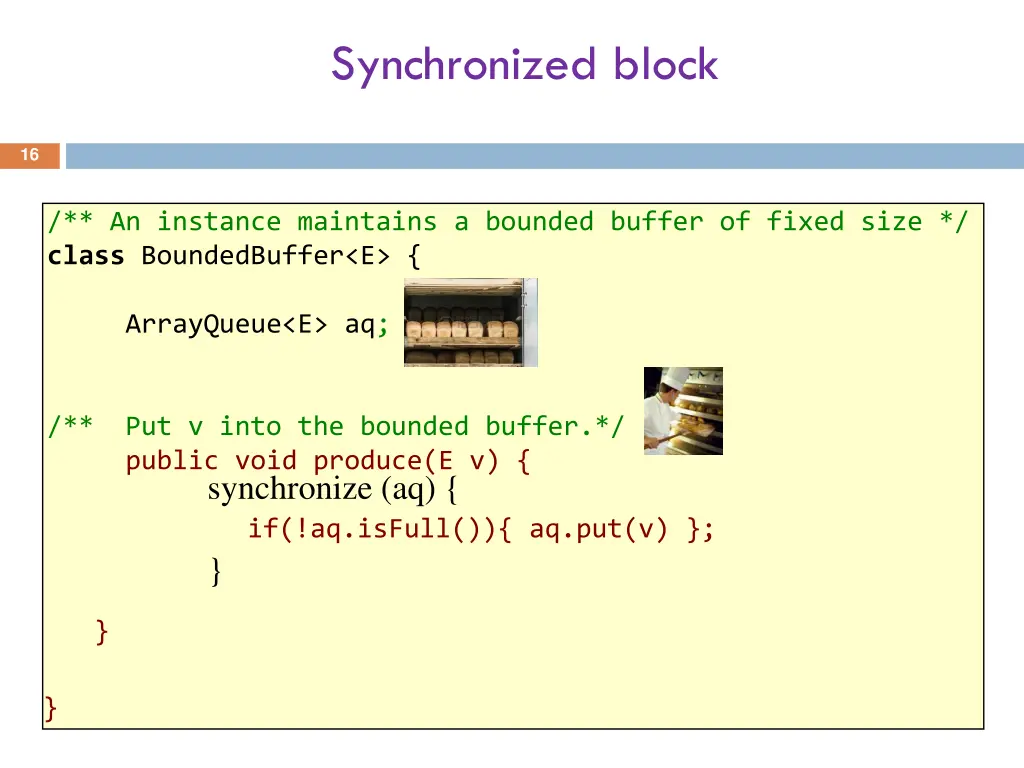 synchronized block 1