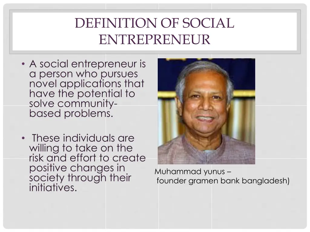definition of social entrepreneur