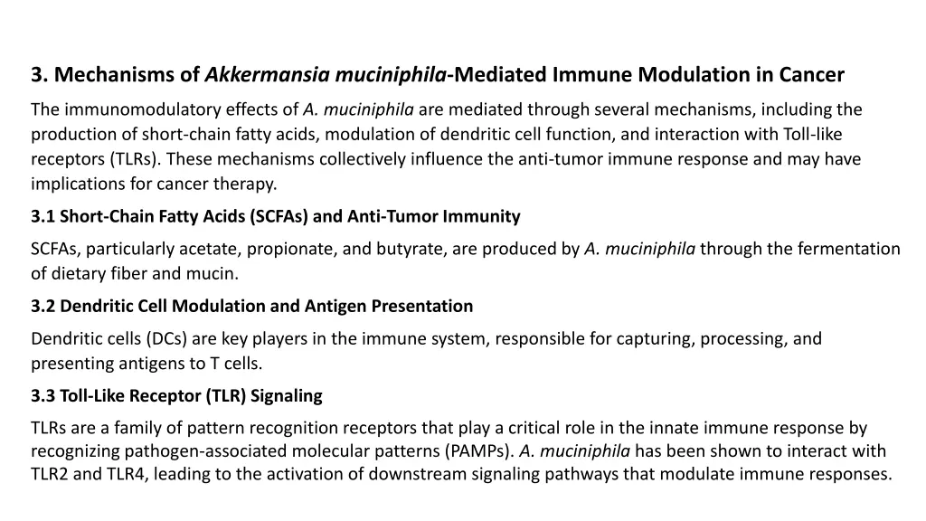 3 mechanisms of akkermansia muciniphila mediated