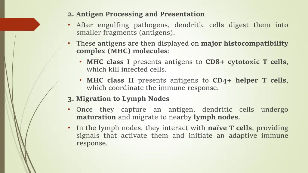 2 antigen processing and presentation after
