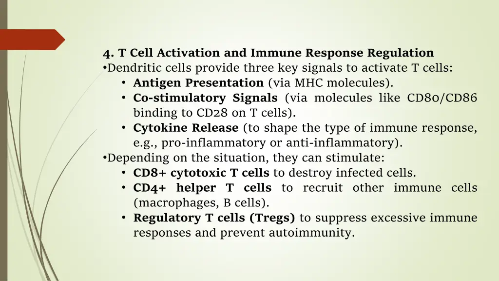 4 t cell activation and immune response