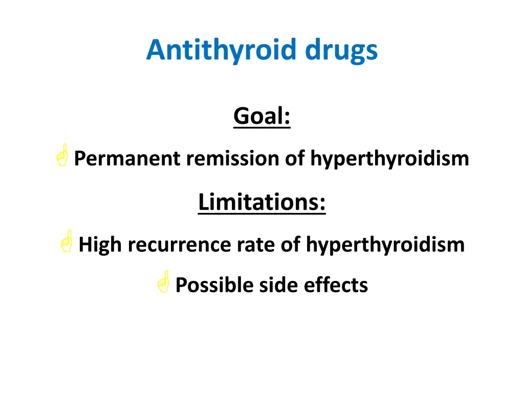 antithyroid drugs