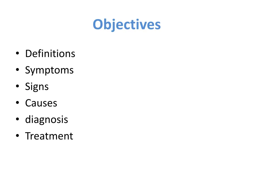 objectives 1
