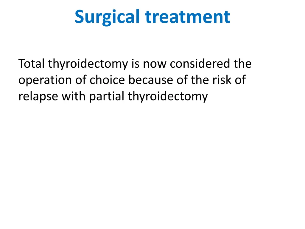 surgical treatment
