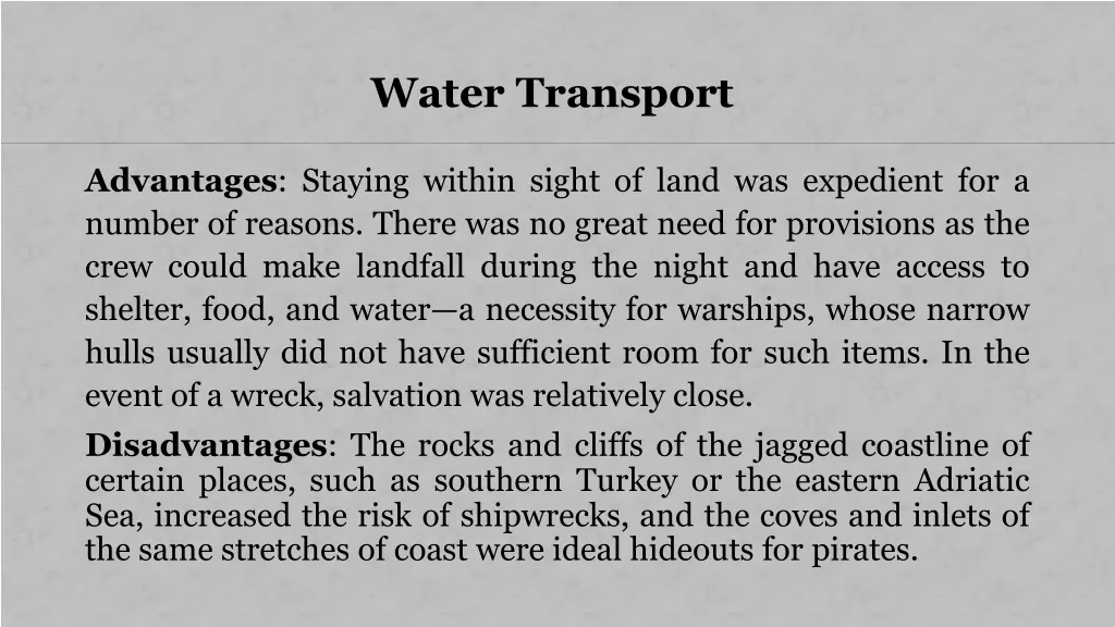 water transport 4