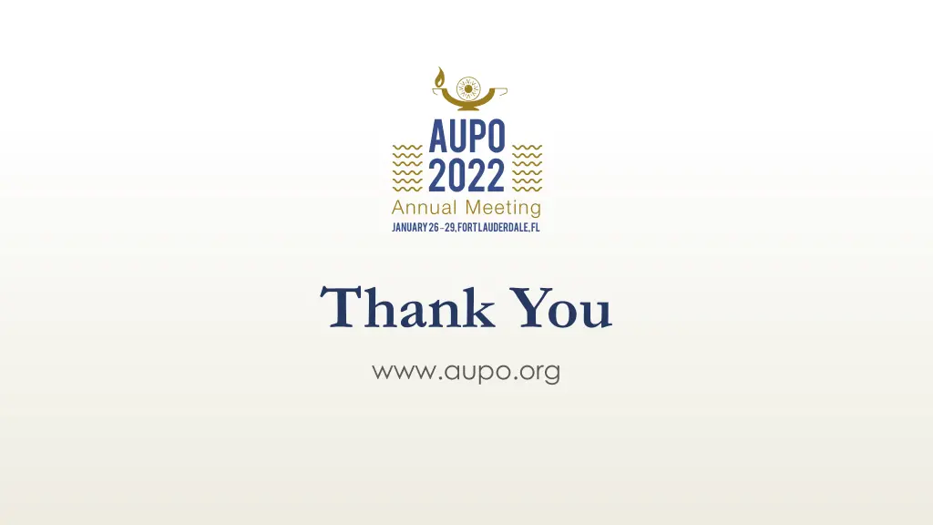 thank you www aupo org