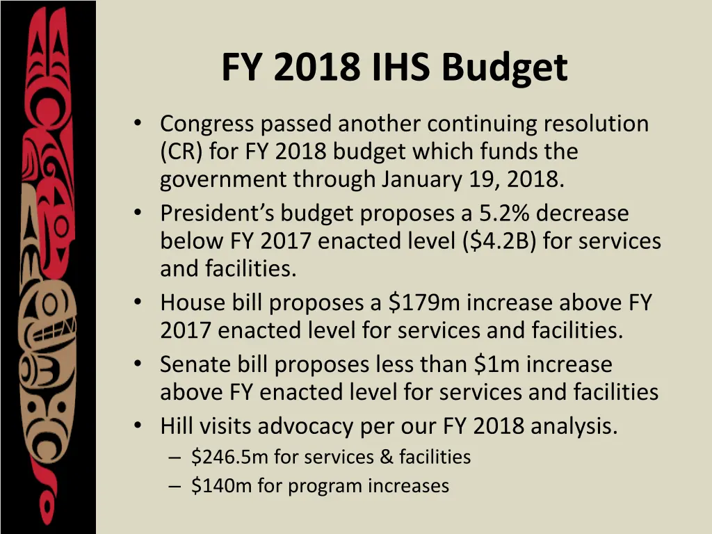 fy 2018 ihs budget