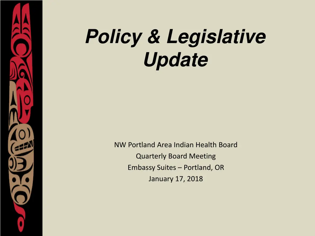 policy legislative update