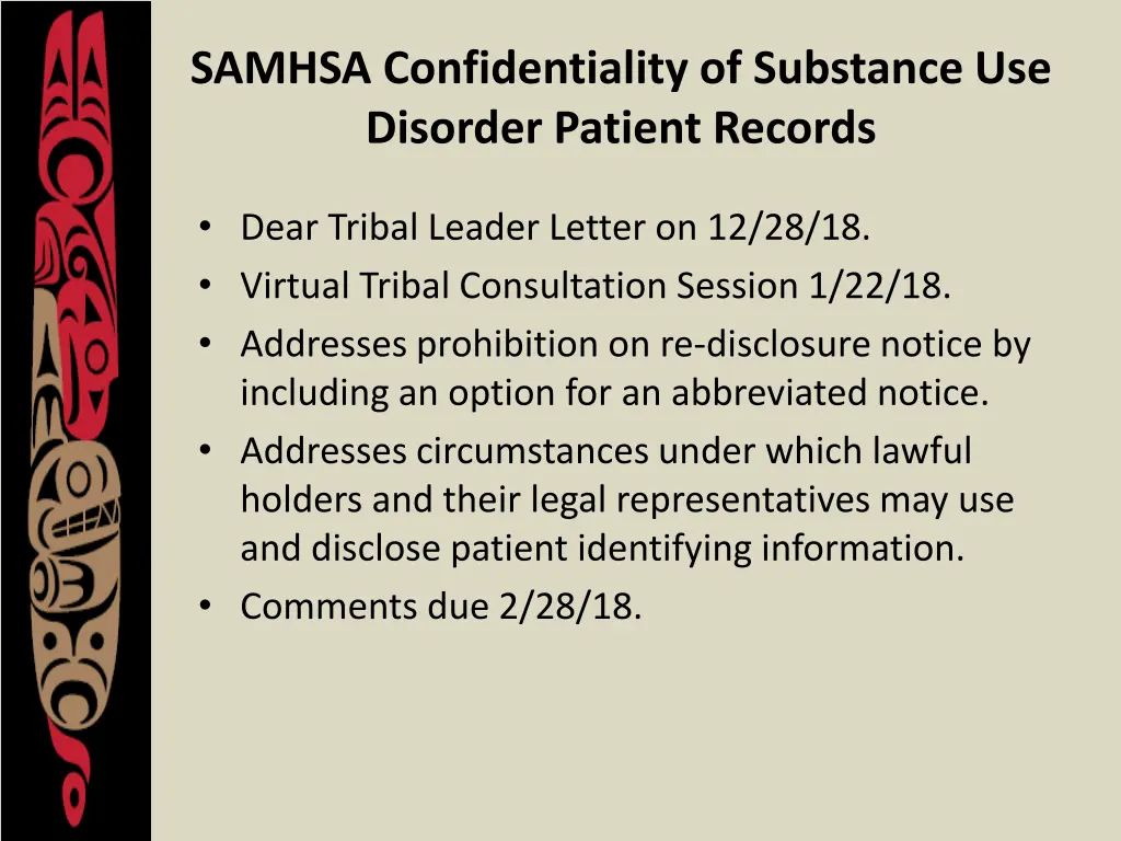 samhsa confidentiality of substance use disorder
