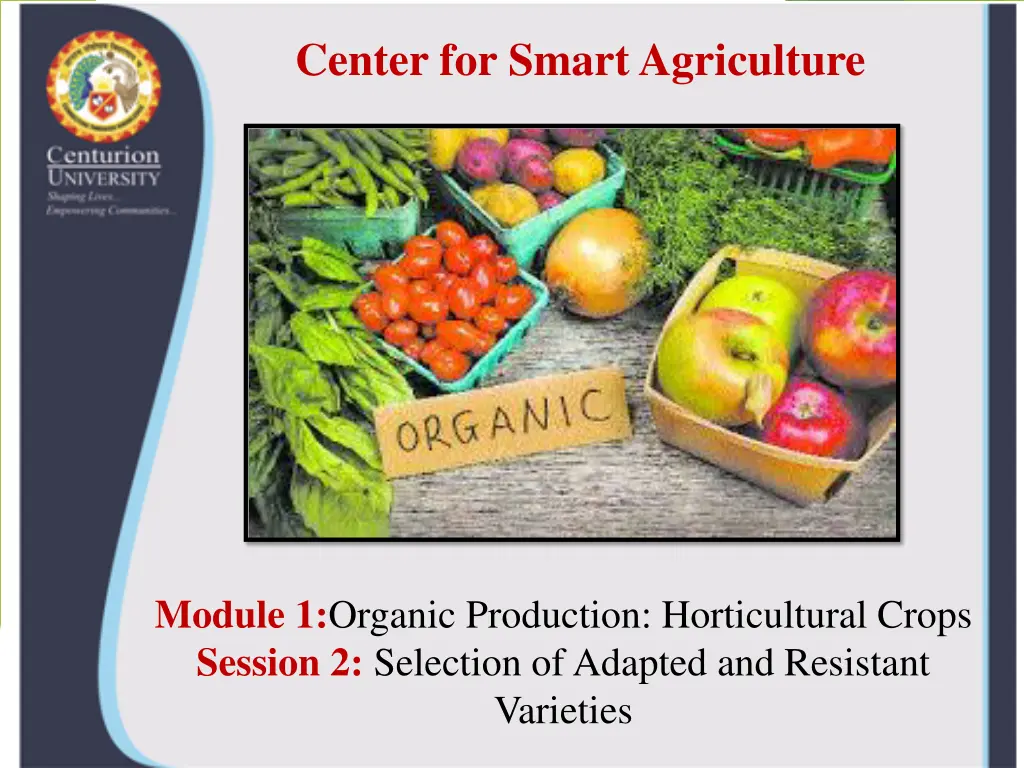 center for smart agriculture