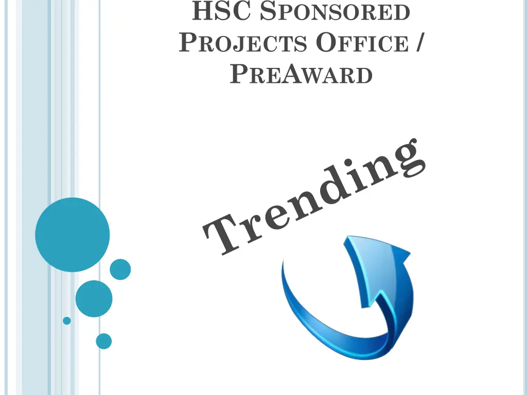 hsc s ponsored p rojects o ffice p re a ward