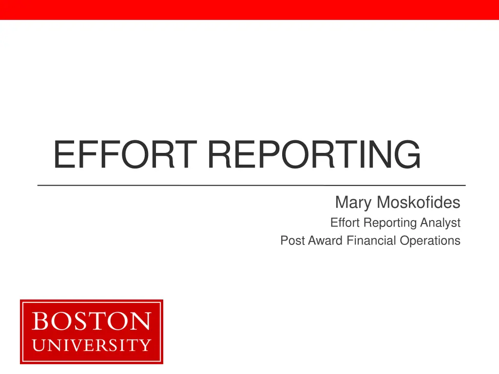 effort reporting
