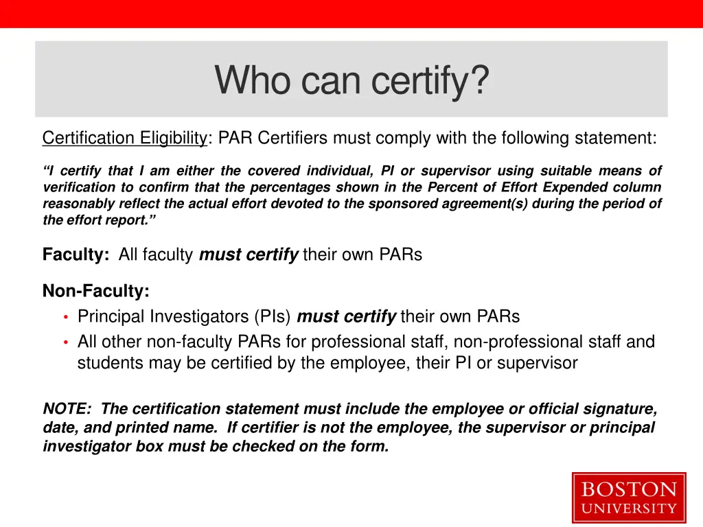 who can certify