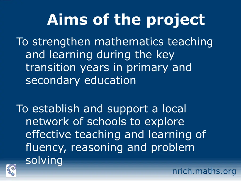 aims of the project
