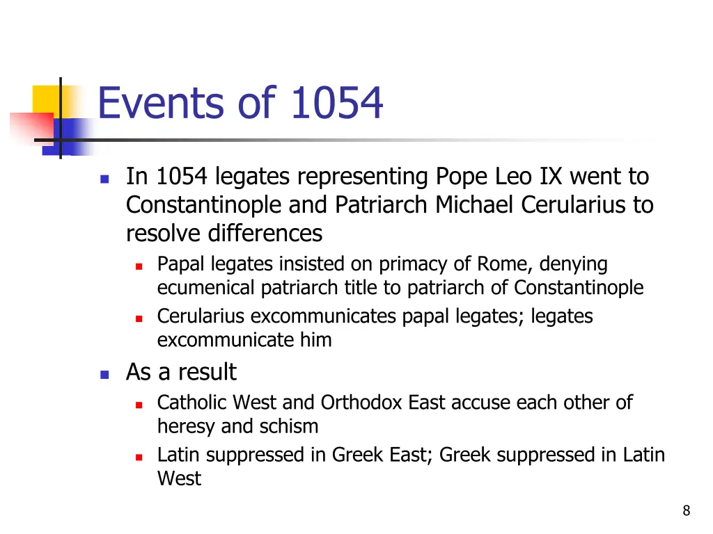 events of 1054