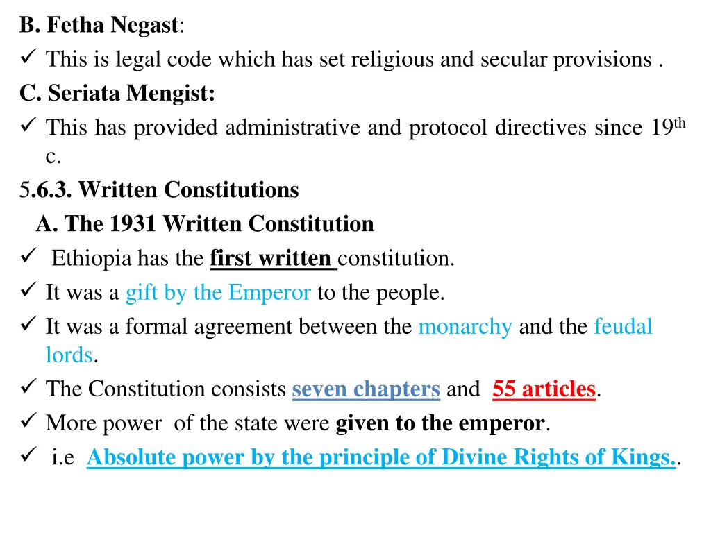 b fetha negast this is legal code which