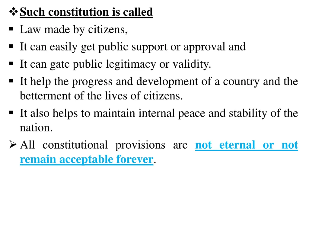 such constitution is called law made by citizens