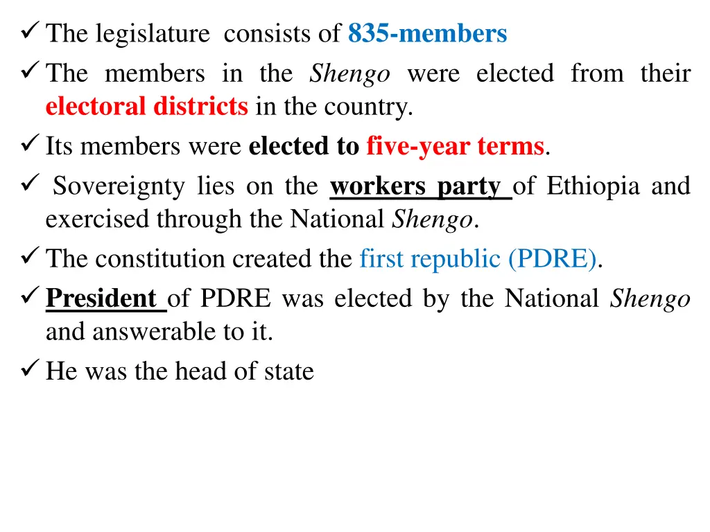 the legislature consists of 835 members