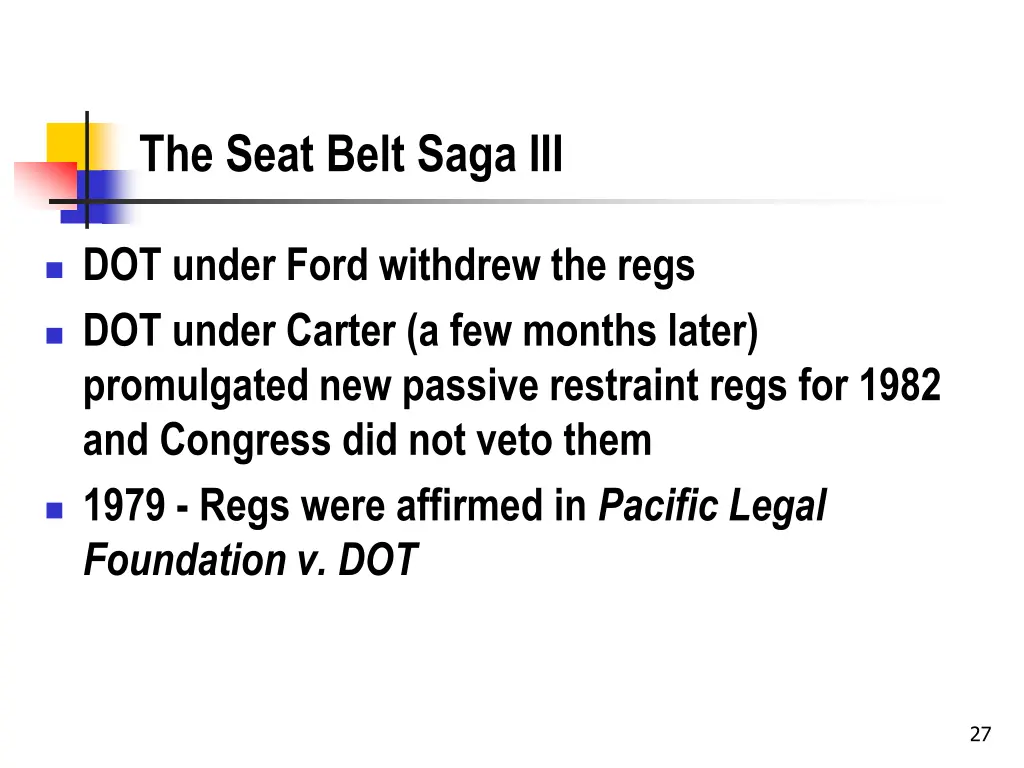 the seat belt saga iii