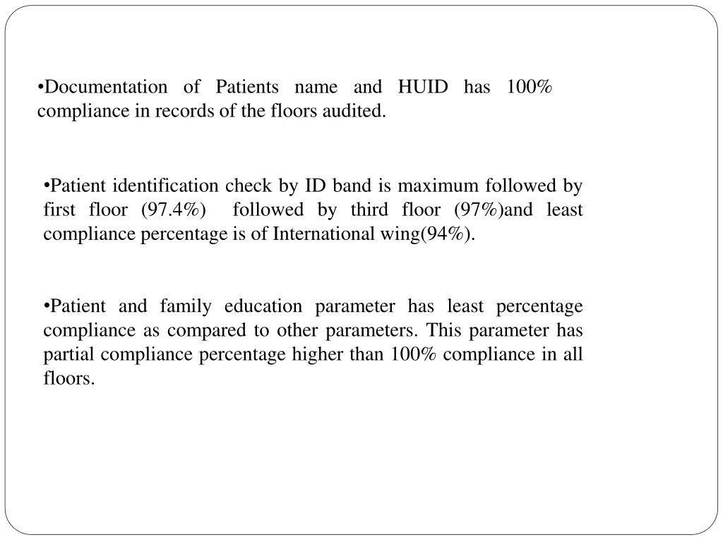 documentation of patients name and huid