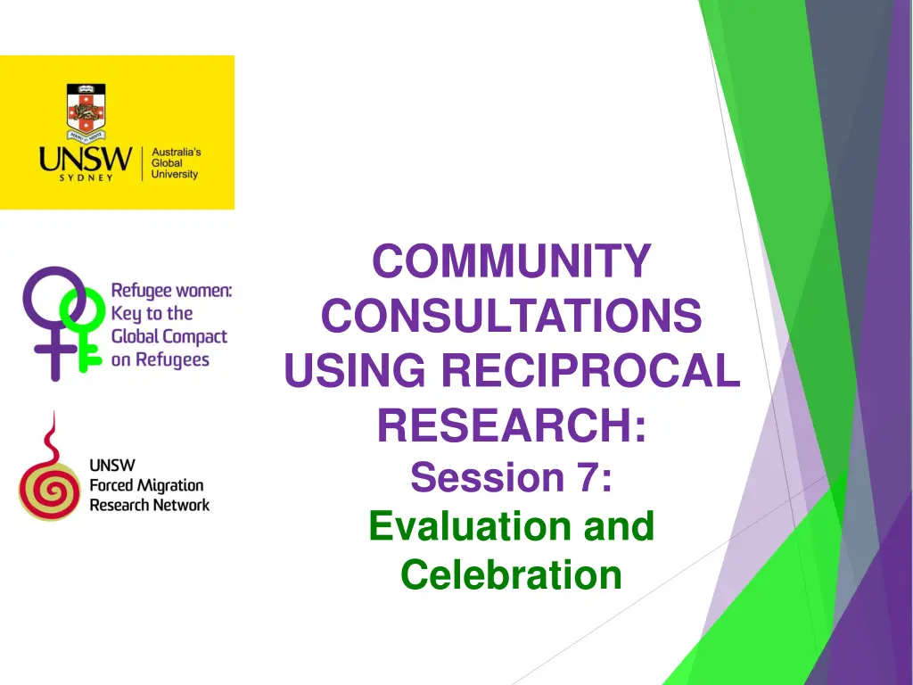 community consultations using reciprocal research