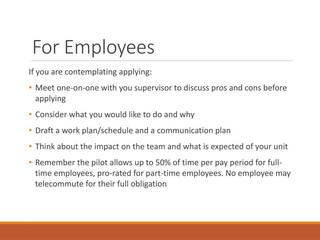 for employees 1