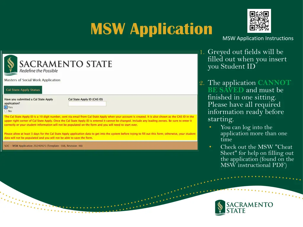 msw application
