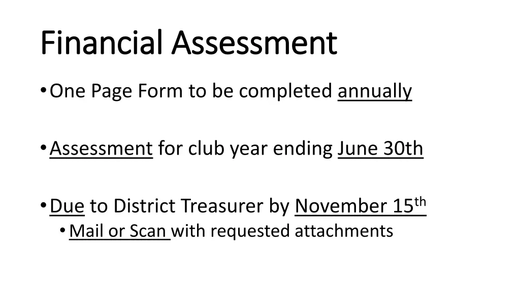 financial assessment financial assessment