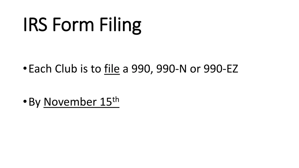 irs form filing irs form filing