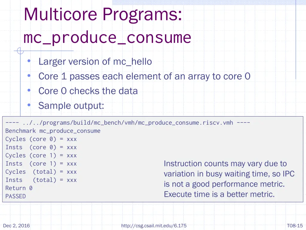 multicore programs mc produce consume