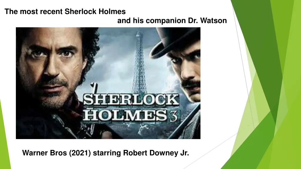 the most recent sherlock holmes