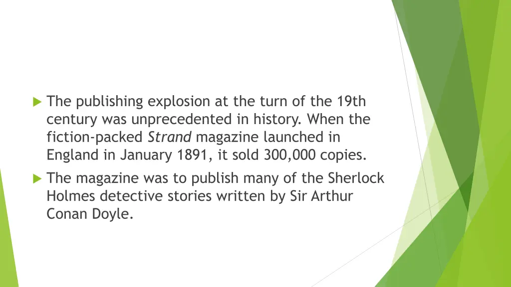 the publishing explosion at the turn of the 19th