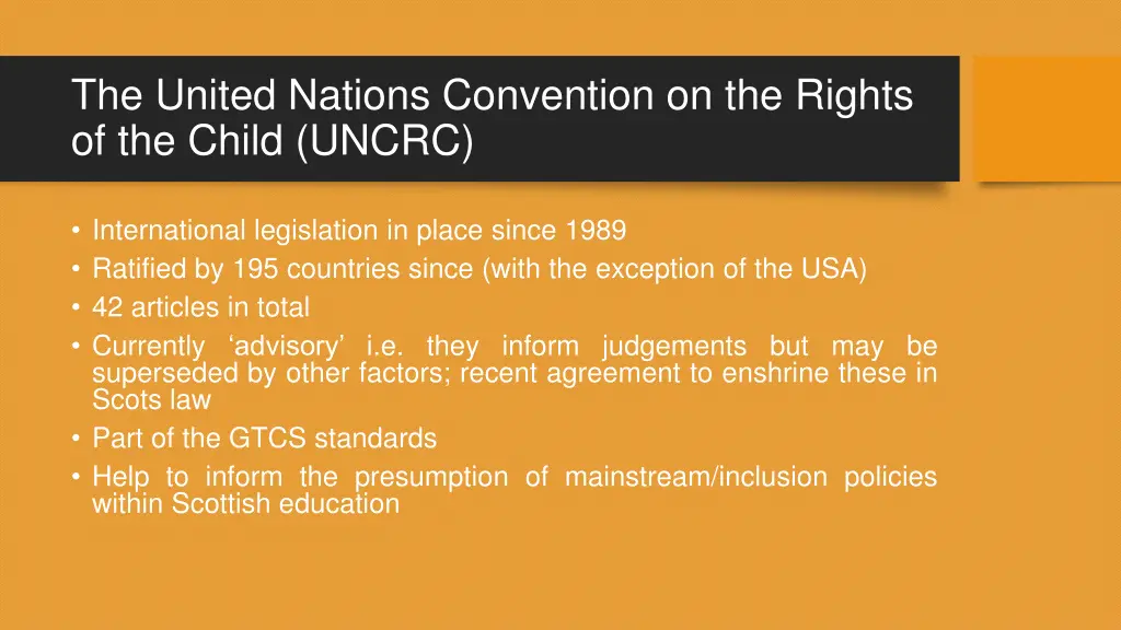 the united nations convention on the rights